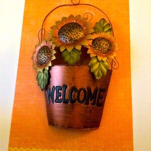 Harvest. “Welcome”. Hanging Sign